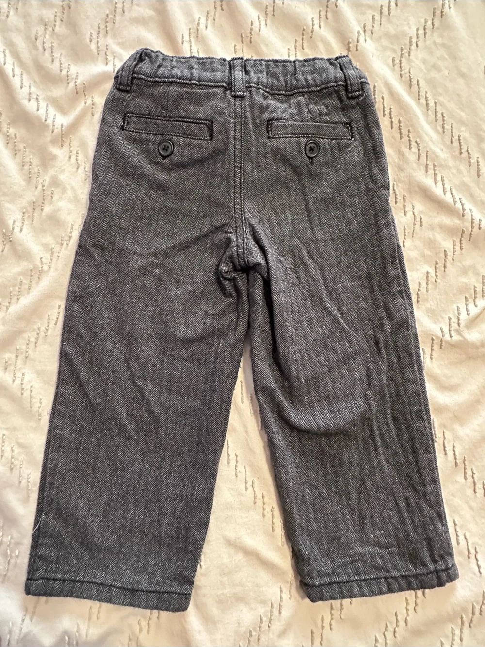 Gymboree Gray Herringbone Toddler Pants
